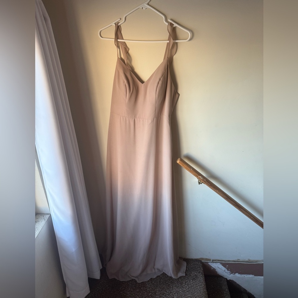 Azazie Everlee Dress in Taupe